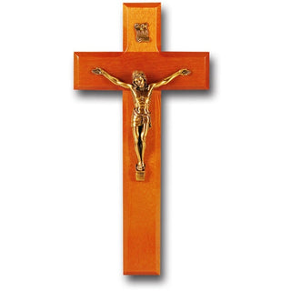9' Natural Cherry Cross With Museum Gold Corpus
