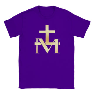 Miraculous Medal Cross and M Gold T-Shirt - view 9