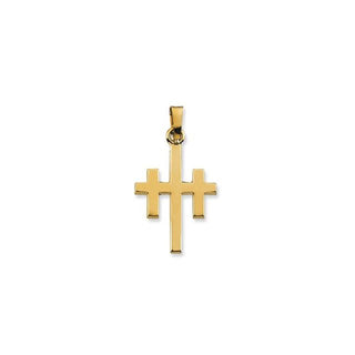 10K Yellow 19x14 mm Cross of Forgiveness Pendant