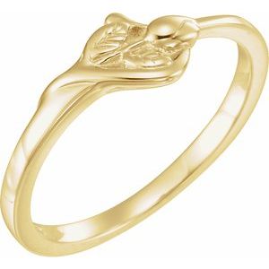 10K Gold The Unblossomed Rose Ring