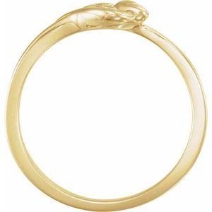 10K Gold The Unblossomed Rose Ring