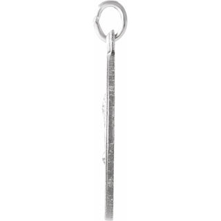 Sterling Silver 18 mm Round St. Matthew Medal