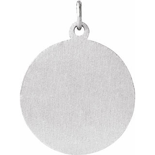 Sterling Silver 22 mm Round St. Matthew Medal