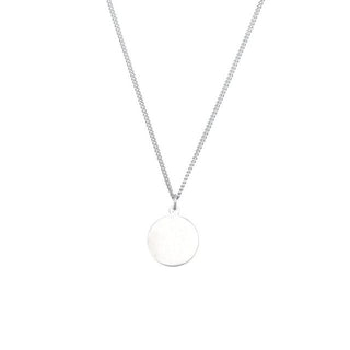 Sterling Silver 18 mm First Communion Medal 18" Necklace