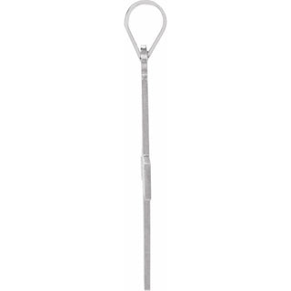 14K White Greek Cross Pendant
