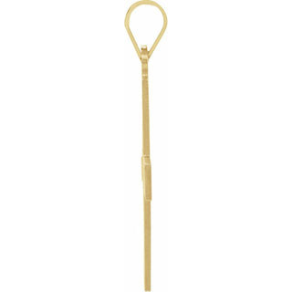 14K Yellow Greek Cross Pendant