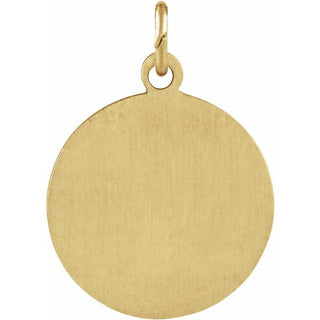14K Yellow St. Barbara Medal