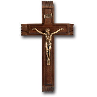 12" Walnut Sick Call Set With Museum Gold Corpus