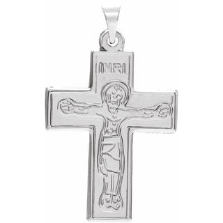Sterling Silver 30.7x18 mm Crucifix Pendant