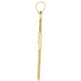 14K Yellow 30.7x18 mm Crucifix Pendant