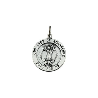 Sterling Silver Our Lady of Guadalupe Medal Pendant