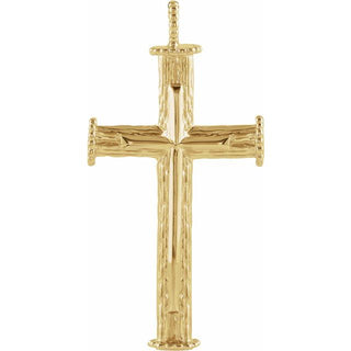 10K Yellow Cross Pendant
