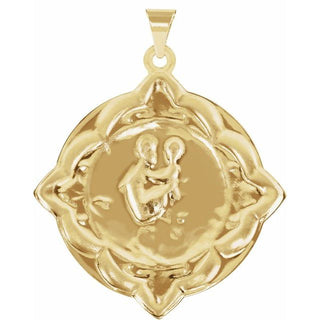 14K Yellow 31x31 mm St. Anthony of Padua Medal
