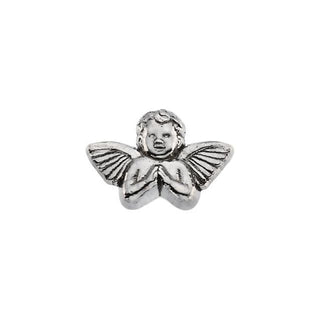 14K White Praying Cherub Lapel Pin