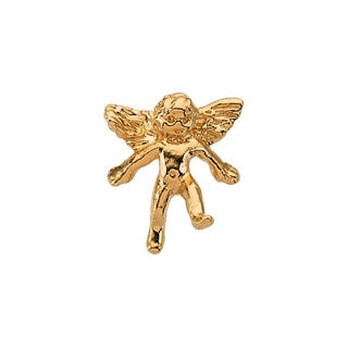 14K Yellow Cherub Angel Lapel Pin