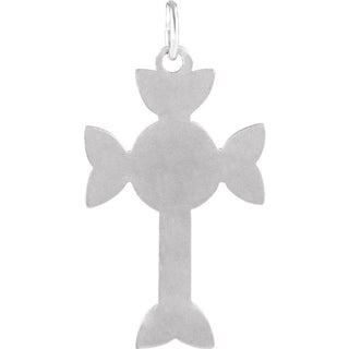 Sterling Silver Celtic-Inspired Cross Pendant