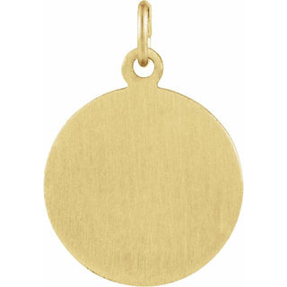 14K Yellow 15 mm St. Gerard Medal