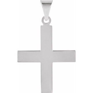 14K White 20.5x18 mm Greek Cross Pendant