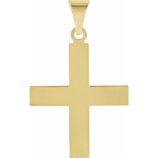 14K Yellow 20.5x18 mm Greek Cross Pendant