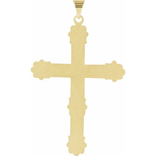 14K Yellow 47x31.5 mm Cross Pendant  