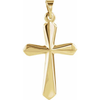 14K Yellow 22.5x16 mm Cross Pendant