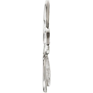 Sterling Silver Flower & Butterfly Bracelet Center