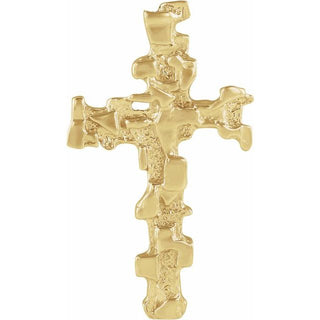 14K Yellow Cross Pendant