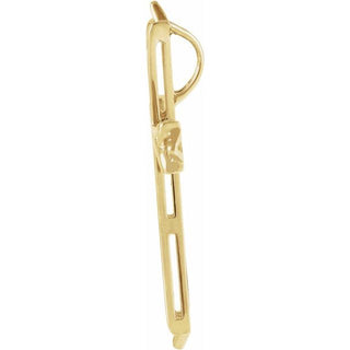 18K Yellow Cross Pendant