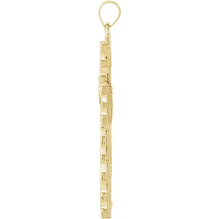18K Yellow Cross Pendant