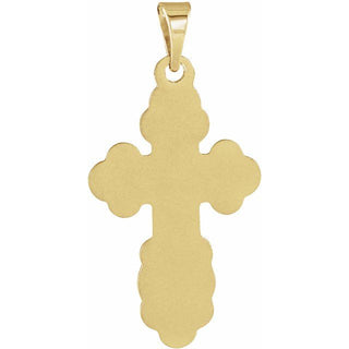 14K Yellow 40x26 mm Orthodox Cross Pendant
