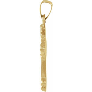 14K Yellow 20x16 mm Cross Pendant