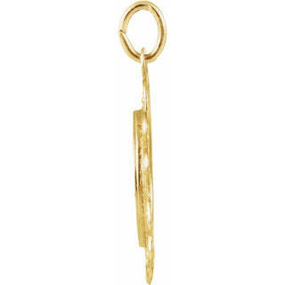 14K Yellow 18 mm Round St. Elizabeth Seton Medal