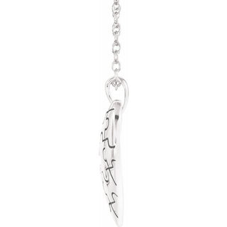 Sterling Silver A Piece of My Heart 18" Necklace  