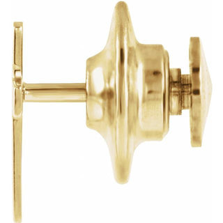14K Yellow Cross Lapel Pin
