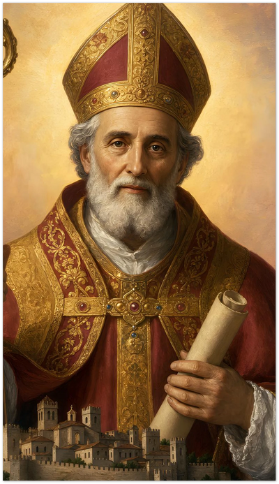 St. Ubald of Gubbio Holy Cards