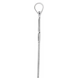 Sterling Silver 24x15 mm Cross Pendant