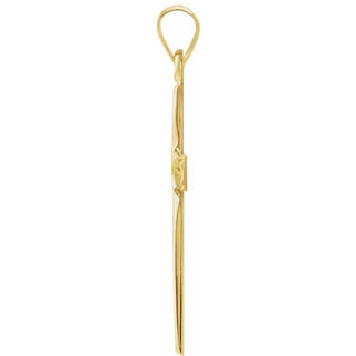 14K Yellow 22x14 mm Cross Pendant 