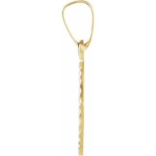 14K Yellow 14x11 mm Star of David Pendant