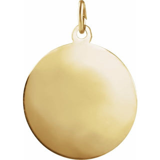14K Yellow 12 mm St. Anne Medal