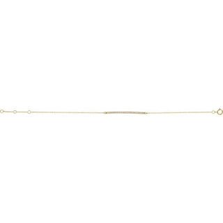 14K Yellow 1/6 CTW Natural Diamond 6-8" Bracelet