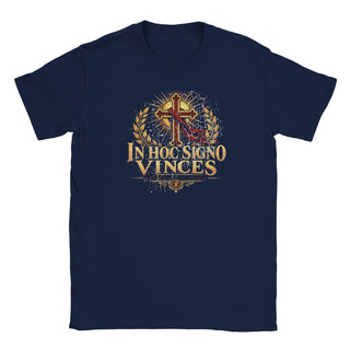 In Hoc Signo Vinces Gold and Crimson T-Shirt - view 3