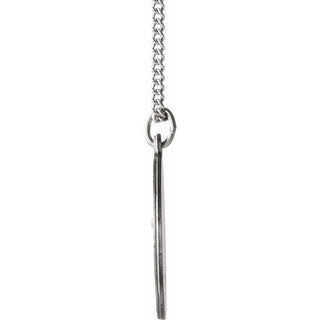 Sterling Silver 18 mm Round Infant of Prague Medal 18" Necklace  