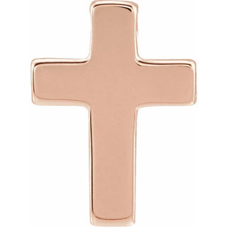 14K Rose Petite Cross Slide Pendant