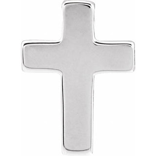 14K White Petite Cross Slide Pendant