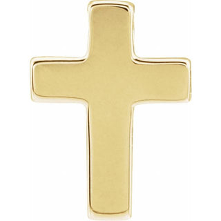 14K Yellow Petite Cross Slide Pendant