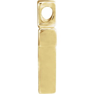 14K Yellow Petite Cross Slide Pendant