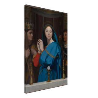Virgin Mary Adoring the Host Canvas Print - view 2