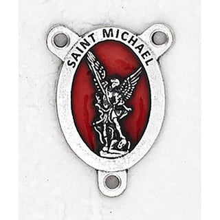Bulk Enameled Saint Michael Rosary Center