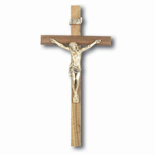 9" Walnut Crucifix