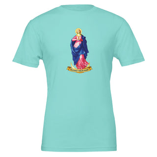 Blessed Virgin Mary Blue and Pink T-Shirt - view 2